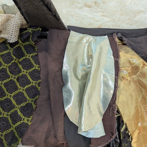 Handcrafted By Jayelle Women's Multicolor Tribal Festival Jungle Mini Skirt - Picture 4 of 8